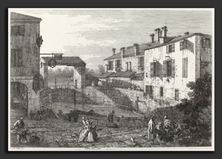 Canaletto (Italian, 1697 - 1768), Le Porte Del Dolo, c. 1735-1746, etching on laid paper