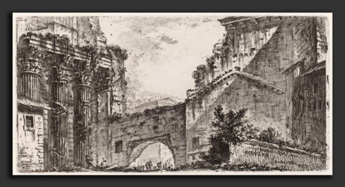 Giovanni Battista Piranesi (Italian, 1720 - 1778), For di Augusto, 1748, etching on laid paper