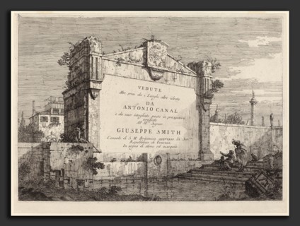 Canaletto (Italian, 1697 - 1768), Title Plate, c. 1735-1746, etching
