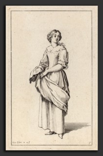 Jacques Sébastien Le Clerc, Figures Ã  la mode, French, c. 1734 - 1785, 1685, etching on laid paper