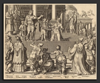 Philip Galle, Story of Josiah, Flemish, 1537 - 1612, 1569, engraving