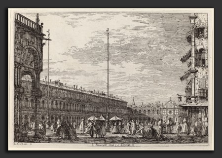 Canaletto (Italian, 1697 - 1768), Le Procuratie niove e S. Ziminian V., c. 1735-1746, etching