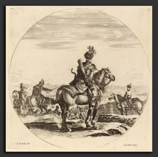 Stefano Della Bella (Italian, 1610 - 1664), Polish Cavalier, etching on laid paper [restrike]