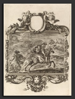Stefano Della Bella (Italian, 1610 - 1664), Clovis and Clotilda, etching and engraving on laid