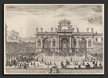 Stefano Della Bella (Italian, 1610 - 1664), Altar for Corpus Christi Day, probably 1648, etching