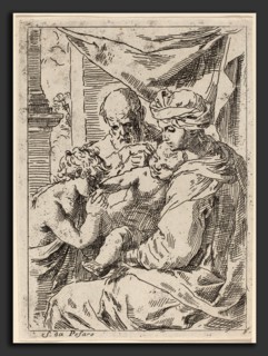 Simone Cantarini (Italian, 1612 - 1648), The Virgin and Child with Saint John, etching