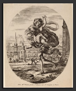 Stefano Della Bella (Italian, 1610 - 1664), Death Carrying a Child to the Left, probably 1648,