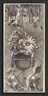 Adamo Scultori after Giulio Romano (Italian, c. 1530 - 1585), The Setting of the Sun with Chariots