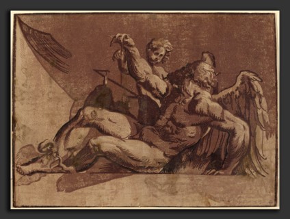 Guiseppe Nicolo Vicentino after Giovanni Antonio Pordenone (Italian, probably 1484 - 1539), Saturn,
