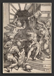 Andrea Schiavone after Titian (Italian, c. 1500 - 1563), Christ Crowned with Thorns, 1550s, woodcut