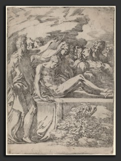 Parmigianino (Italian, 1503 - 1540), The Entombment, c. 1530, etching and drypoint [second version]