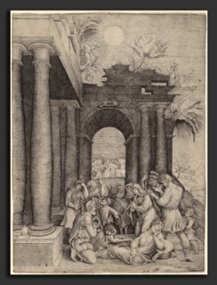 Master HFE after Domenico Beccafumi (Italian, active first half 16th century), The Adoration of the