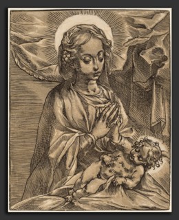Andrea Andreani after Francesco Vanni (Italian, 1558-1559 - 1629), Madonna and Child, 1591-93,