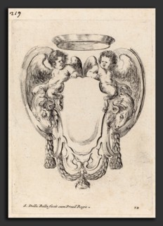Stefano Della Bella (Italian, 1610 - 1664), Cartouche with Rams and Infant Satyrs, 1647, etching