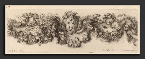 Stefano Della Bella (Italian, 1610 - 1664), Festoon with Medici Coat of Arms, probably 1648,