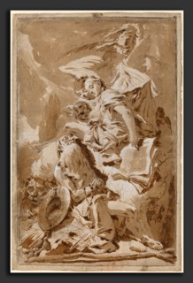 Giovanni Battista Tiepolo (Italian, 1696 - 1770), Saint Jerome in the Desert Listening to the
