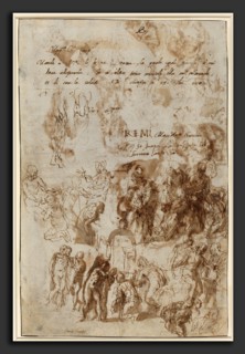 Veronese (Italian, 1528 - 1588), Studies for the Raising of Lazarus and Other Compositions, c.