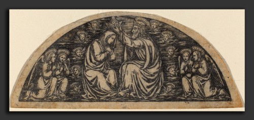 Italian 18th or 19th Century, Coronation of the Virgin, late 18th or early 19th century, niello