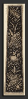 Italian 18th or 19th Century, Ornament Plate with Armor and Musical Instruments, late 18th or early
