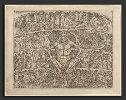 Italian 15th Century, The Inferno, after the Fresco in the Camposanto of Pisa, c. 1480-1500,