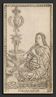 Master of the S-Series Tarocchi (Italian, active c. 1470), Poesia (Poetry), probably c. 1470,