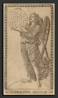 Master of the E-Series Tarocchi (Italian, active c. 1465), Octava Spera (Eighth Sphere), c. 1465,