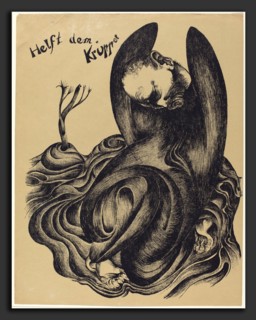 Heinrich Hoerle, Helft dem KrÃ¼ppel (Help the Cripples), German, 1895 - 1936, 1920, lithograph on