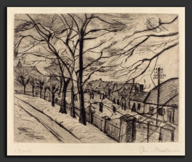 Theo von Brockhusen, Landscape, German, 1882 - 1919, etching