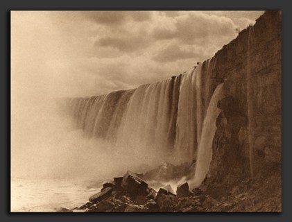 William D. Murphy (American, 1834 - 1932), Niagara Falls, 1899, photogravure in sepia on chine