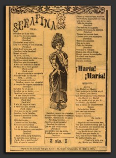 José Guadalupe Posada, Serafina, Mexican, 1851 - 1913, 1914?, metalcut on yellow newsprint