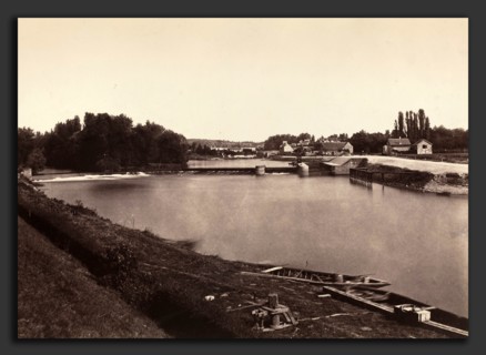 Ãâdouard-Denis Baldus (French, 1813 - 1889), L' Isle Adam, 1855, salted paper print