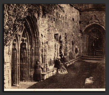 Roger Fenton (British, 1819 - 1869), The Cloisters, Tintern Abbey, 1854, salted paper print from