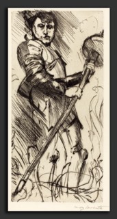 Lovis Corinth, Saint George (St. Georg), German, 1858 - 1925, 1916, drypoint