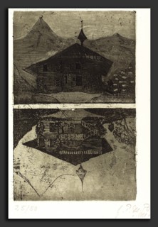 Paula Modersohn-Becker (German, 1876 - 1907), Chalet, 1899, etching and aquatint in green-black on