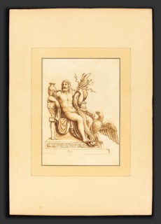 Katharina Prestel after Giulio Romano (German, 1747 - 1794), Jupiter, 1781, aquatint and etching in