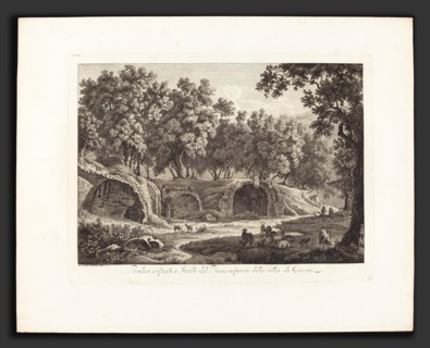 Albert Christoph Dies (Austrian, 1755 - 1822), Ruderi essistenti a Tivoli del Piano inferiore della