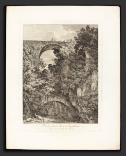 Jacob Wilhelm Mechau (German, 1745 - 1808), Ponte antico a CivitÃ  Castellana, volgarmente detto