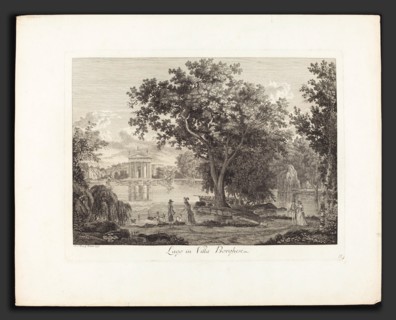 Albert Christoph Dies (Austrian, 1755 - 1822), Lago in villa Borghese, 1792, etching on laid paper