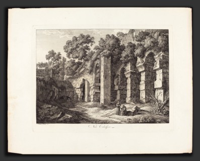 Johann Christian Reinhart (German, 1761 - 1847), Nel Colosseo, 1793, etching on laid paper