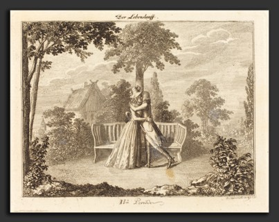 Daniel Nikolaus Chodowiecki (German, 1726 - 1801), Lovers, 1793, etching