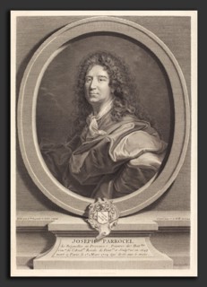 Johann Georg Wille after Hyacinthe Rigaud (German, 1715 - 1808), Joseph Parrocel, 1744, engraving