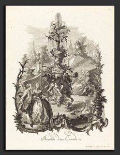 Johann Esaias Nilson (German, 1721 - 1788), Invention d'une Cascade (Design for a Cascade), c.
