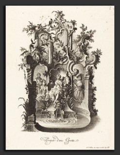 Johann Esaias Nilson (German, 1721 - 1788), Project d'une Grotte (Plan for a Grotto), c. 1755-1760,