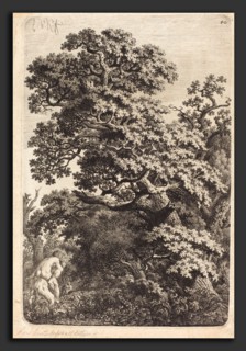 Carl Wilhelm Kolbe (German, 1759 - 1835), Satyr and Nymph in a Swamp, 1790s, etching on laid paper