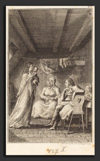 Daniel Nikolaus Chodowiecki (German, 1726 - 1801), The Voyage to Paris, 1798, etching
