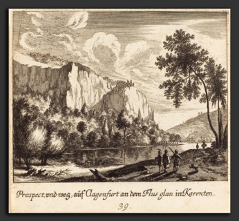 Melchior KÃ¼sel after Johann Wilhelm Baur (German, 1626 - 1683), Mountain View, Clagenfurt, 1681,