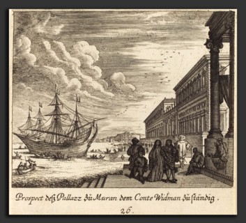 Melchior KÃ¼sel after Johann Wilhelm Baur (German, 1626 - 1683), Palazzo of Count Widman, 1681,