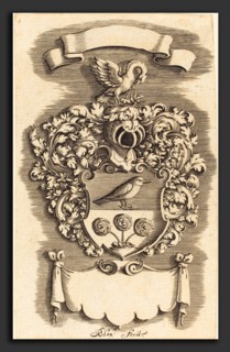 Michel Le Blon (German, 1587 - 1656), Crest, engraving