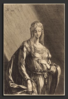 Gabriel Ehinger after Johann Heinrich SchÃ¶nfeld (German, 1652 - 1736), The Virgin, c. 1680,