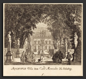 Melchior KÃ¼sel after Johann Wilhelm Baur (German, 1626 - 1683), Villa Aquaviva, 1681, etching